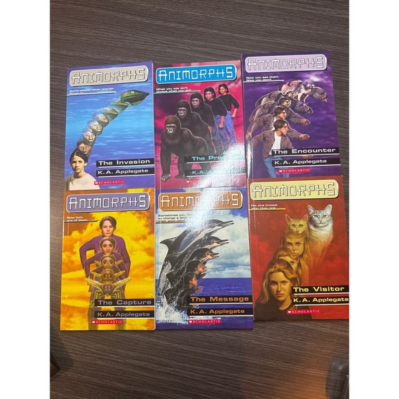 Scholastic Other - Animorphs Books Lot 1-6 KA Applegate Scholastic 90s Sci-Fi Paperback Series